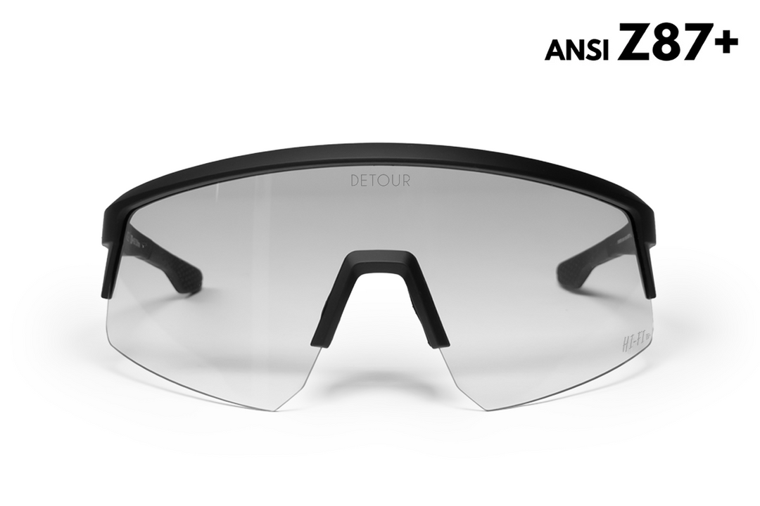 Surge - Matte Black - Crystal Clear Sunglasses | Detour – Detour
