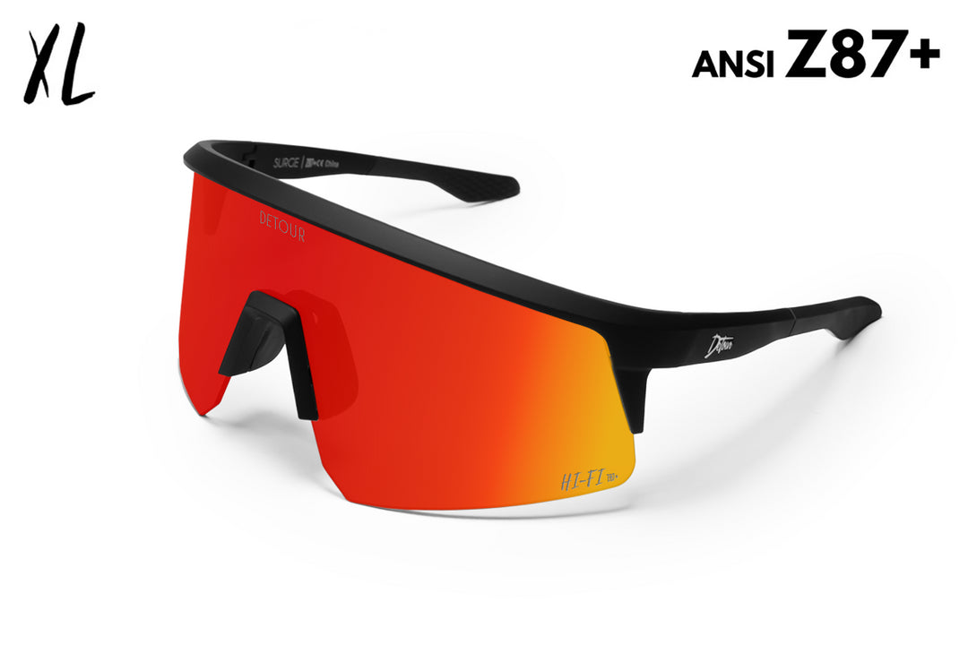 Surge XL - Matte Black - Red Sunset Sunglasses | Detour – Detour