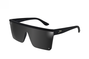 Tidal Wave - Matte Black - Jet Black Lens Polarized