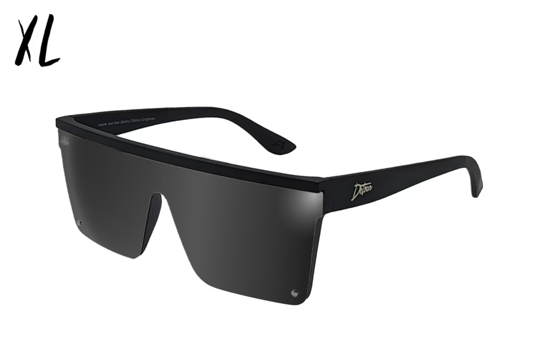Tidal Wave XL - Matte Black - Jet Black Lens Polarized – Detour