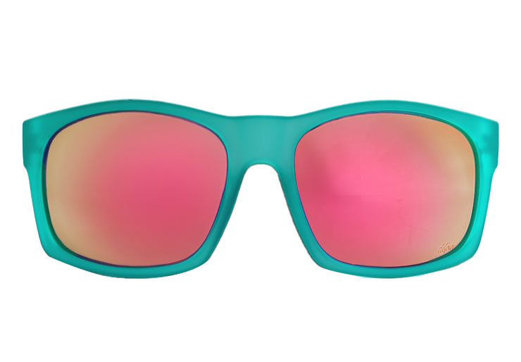 Big Kahuna - Frosted Green - Pink Polarized