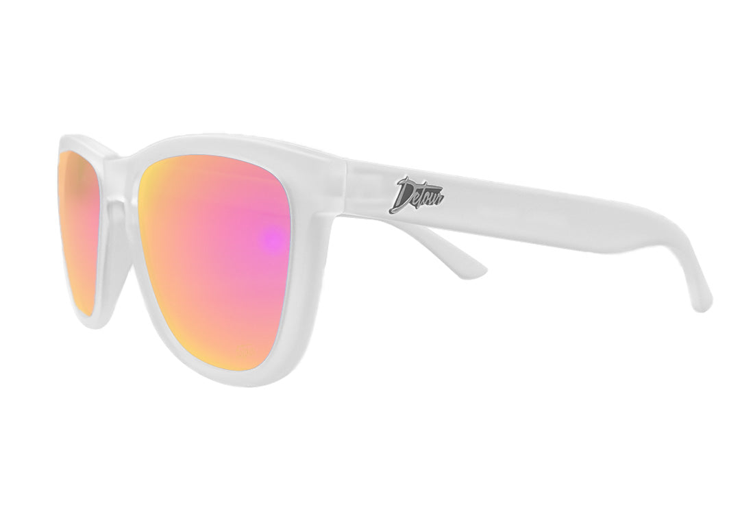 Frosted Clear - Electric Blue Lens Polarized - Essentials – Detour