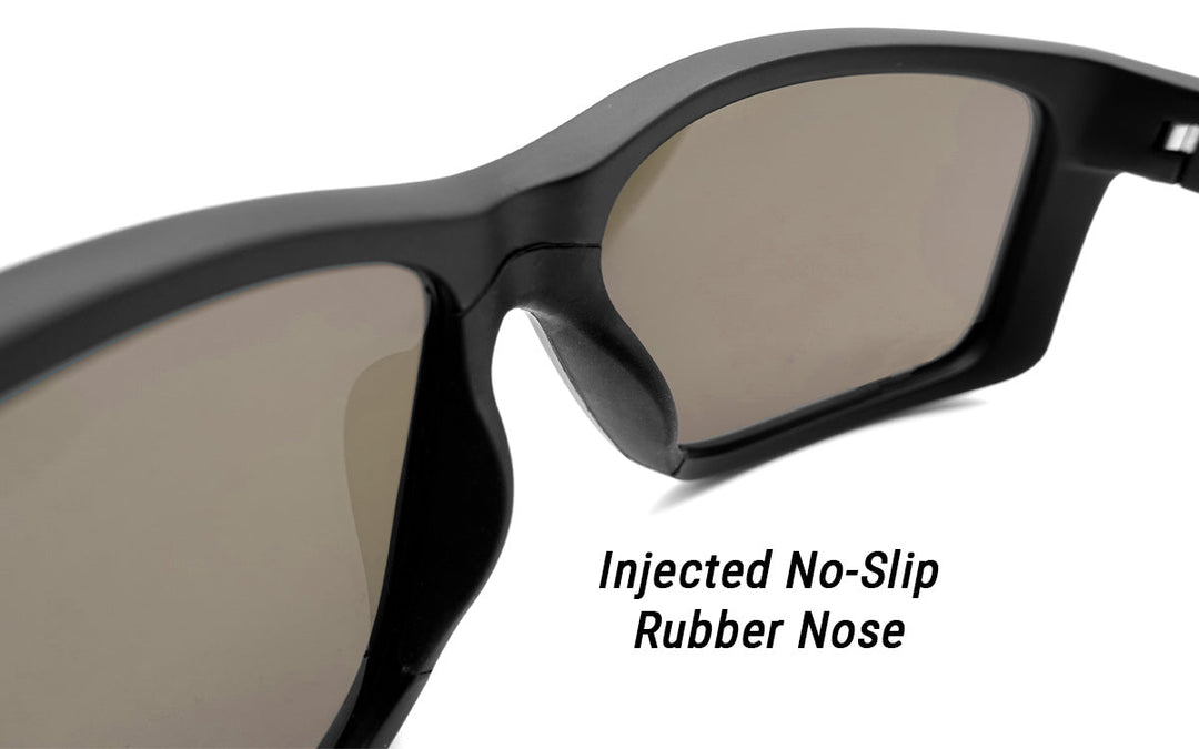 Breach - Matte Black - Red Sunset Polarized Fishing Sunglasses