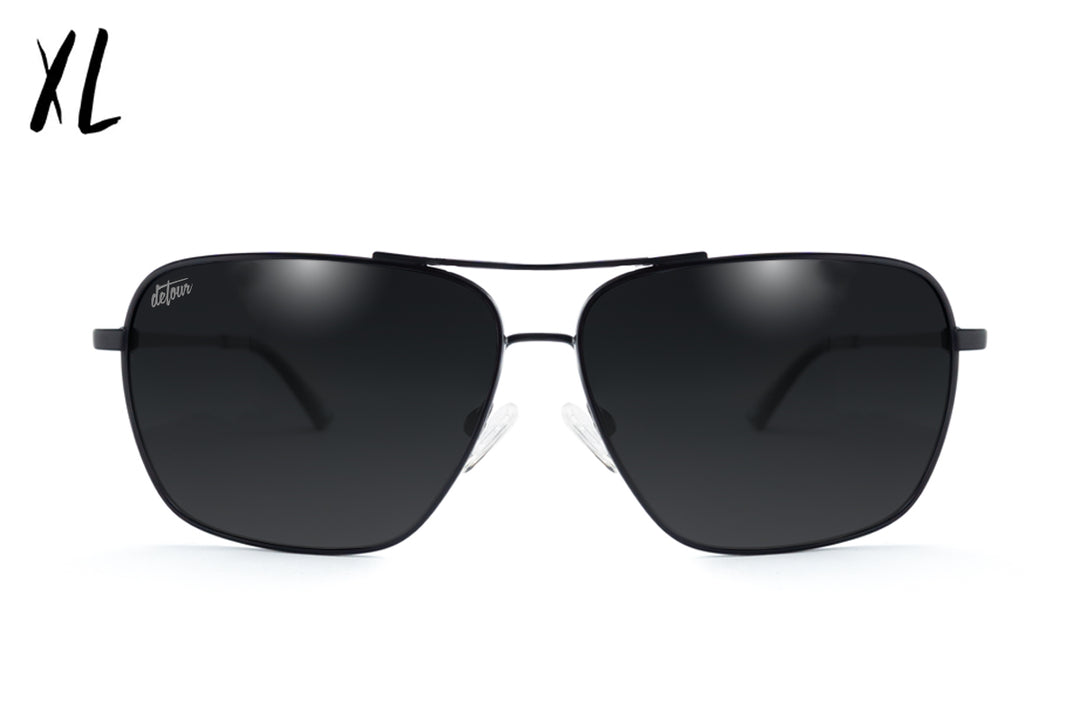 Coastal XL - Matte Black - Black Polarized Sunglasses | Detour