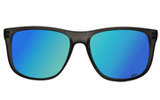 Eminence - Frosted Storm Grey - Electric Blue Lens Polarized 