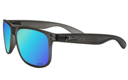 Eminence - Frosted Storm Grey - Electric Blue Lens Polarized 