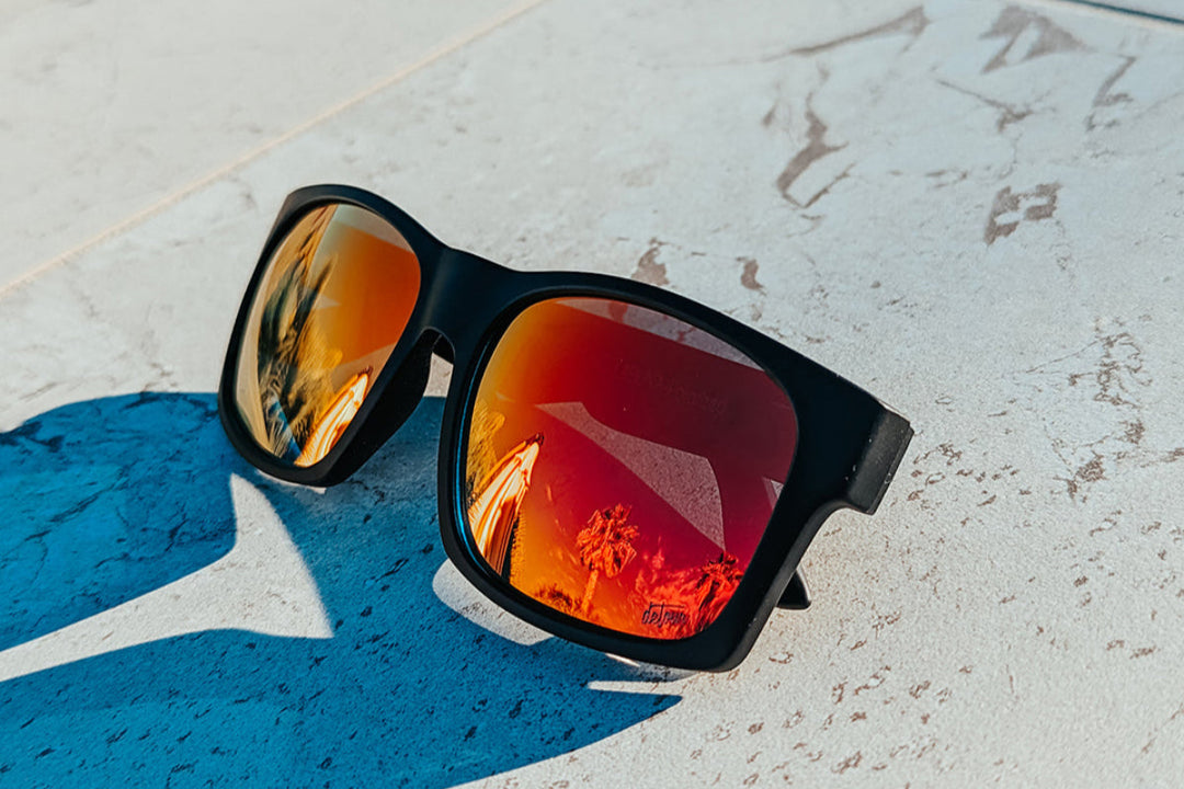 BIG✼KAHUNA Big Kahuna - Matte Black - Sky Blue Polarized | Detour – Detour
