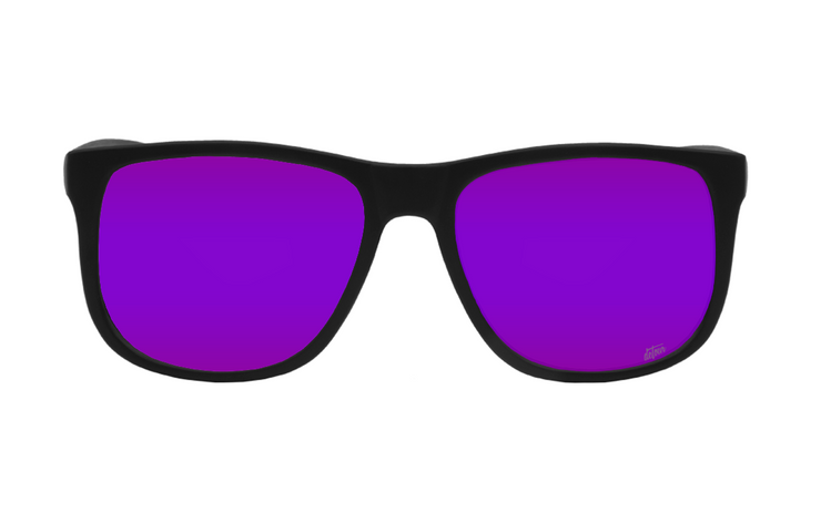 Eminence - Matte Black - Purple Polarized Lens