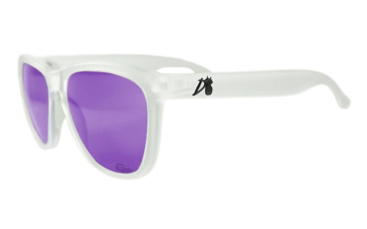 Essentials - Frosted Clear - Purple Lens Polarized - Essentials