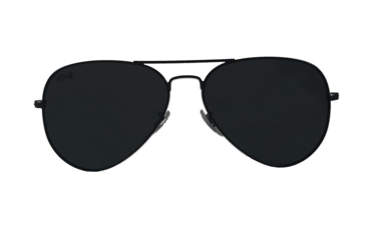 Pitch Black Aviator Sunglasses - Black Oasis | Detour