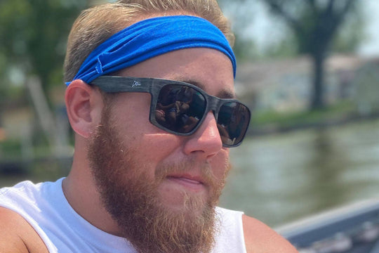 Big Kahuna XL Sunglasses - Drift Wood - Jet Black Polarized