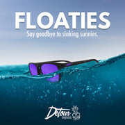 Floaties - Matte Black - Purple Polarized